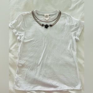 Cinq a Sept Rhinestone Detail Tee